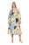 Ulla Popken 846330 Abito lungo a fiori Azzurro - Vestiti maxi - Abiti maxi taglie forti