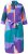 Ulla Popken 846351 Abito chemisier fantasia Lilla - Vestiti midi - Abiti midi taglie comode
