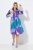 Ulla Popken 846351 Abito chemisier fantasia Lilla - Vestiti midi - Abiti midi taglie comode