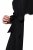 Ulla Popken 846373 Abito midi con cintura da annodare Nero - Vestiti midi - Abiti midi taglie comode