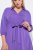Ulla Popken 846373 Abito in felpa svasato con maniche a 3/4 Lilla - Abiti - Vestiti per tutte le taglie