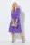 Ulla Popken 846373 Abito in felpa svasato con maniche a 3/4 Lilla - Abiti - Vestiti per tutte le taglie