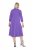 Ulla Popken 846373 Abito in felpa svasato con maniche a 3/4 Lilla - Abiti - Vestiti per tutte le taglie