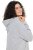 Ulla Popken 846886 Abito in felpa con cappuccio Grigio melange - Abiti in felpa - 