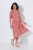 Ulla Popken 846912 Abito midi fantasia Corallo - Vestiti midi - Abiti midi taglie comode