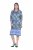 Ulla Popken 846952 Abito chemisier a fiori Bianco - Vestiti midi - Abiti midi taglie comode
