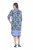 Ulla Popken 846952 Abito chemisier a fiori Bianco - Vestiti midi - Abiti midi taglie comode