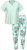 Ulla Popken 846971 Pigiama fantasia Verde chiaro - Pigiami/Loungewear - 