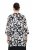 Ulla Popken 847060 Giacca aperta in chiffon devoré Nero - Giacche - Giacche taglie forti da donna