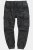 JP1880 847064 Pantaloni cargo in nappa di agnello Nero - Pantaloni in pelle da uomo in taglie forti - Pantaloni in pelle taglie forti
