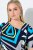 Ulla Popken 847324 Abito midi fantasia Blu scuro - Vestiti midi - Abiti midi taglie comode