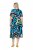 Ulla Popken 847324 Abito midi fantasia Blu scuro - Vestiti midi - Abiti midi taglie comode