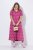 Ulla Popken 847409 Abito lungo fantasia Rosso bacca - Vestiti maxi - Abiti maxi taglie forti