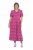 Ulla Popken 847409 Abito lungo fantasia Rosso bacca - Vestiti maxi - Abiti maxi taglie forti