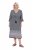 Ulla Popken 847798 Abito midi svasato con scollo a V Nero - Vestiti midi - Abiti midi taglie comode