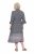 Ulla Popken 847798 Abito midi svasato con scollo a V Nero - Vestiti midi - Abiti midi taglie comode
