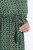 Ulla Popken 847798 Abito midi svasato con scollo a V Verde scuro - Vestiti midi - Abiti midi taglie comode