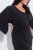 Ulla Popken 847909 Abito midi a fiori Nero - Vestiti midi - Abiti midi taglie comode