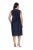 Ulla Popken 847918 Abito in chiffon a fiori Blu scuro - Vestiti midi - Abiti midi taglie comode