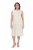 Ulla Popken 847918 Abito in chiffon a fiori Bianco panna - Abiti estivi - Abiti estivi taglie forti