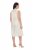 Ulla Popken 847918 Abito in chiffon a fiori Bianco panna - Abiti estivi - Abiti estivi taglie forti