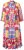 Ulla Popken 848015 Abito midi fantasia con coulisse Rosa - Vestiti midi - Abiti midi taglie comode