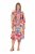 Ulla Popken 848015 Abito midi fantasia con coulisse Rosa - Vestiti midi - Abiti midi taglie comode