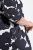 Ulla Popken 848061 Abito midi a fiori con maniche a 3/4 Nero - Vestiti midi - Abiti midi taglie comode