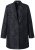 Ulla Popken 848099 Blazer jacquard a fiori con abbottonatura nascosta Nero - Blazer - Blazer Taglie Forti da Donna