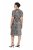 Ulla Popken 848137 Abito di paillettes animalier Beige - Abiti da sera - Abiti da sera taglie forti