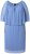 Ulla Popken 848169 Abito in chiffon svasato Azzurro - Vestiti midi - Abiti midi taglie comode