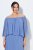 Ulla Popken 848169 Abito in chiffon svasato Azzurro - Vestiti midi - Abiti midi taglie comode