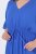 Ulla Popken 848224 Abito lungo a maniche corte con scollo a V Blu - Vestiti maxi - Abiti maxi taglie forti