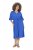 Ulla Popken 848224 Abito lungo a maniche corte con scollo a V Blu - Vestiti maxi - Abiti maxi taglie forti