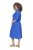 Ulla Popken 848224 Abito lungo a maniche corte con scollo a V Blu - Vestiti maxi - Abiti maxi taglie forti