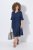 Ulla Popken 848224 Abito midi con coulisse Blu scuro - Vestiti midi - Abiti midi taglie comode
