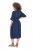 Ulla Popken 848224 Abito midi con coulisse Blu scuro - Vestiti midi - Abiti midi taglie comode