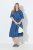 Ulla Popken 848491 Abito chemisier Blu denim - Vestiti midi - Abiti midi taglie comode