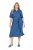 Ulla Popken 848491 Abito chemisier Blu denim - Vestiti midi - Abiti midi taglie comode