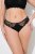 Ulla Popken 848522 Perizoma con pizzo confezione da 3 Nero - Slip - 