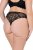 Ulla Popken 848522 Perizoma con pizzo confezione da 3 Nero - Slip - 