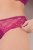 Ulla Popken 848522 Perizoma con pizzo confezione da 3 Viola scuro - Slip - 