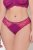 Ulla Popken 848522 Perizoma con pizzo confezione da 3 Viola scuro - Slip - 