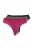 Ulla Popken 848522 Perizoma con pizzo confezione da 3 Viola scuro - Slip - 