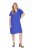 Ulla Popken 848526 Abito in misto lino con tasche Blu - Abiti estivi - Abiti estivi taglie forti