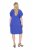 Ulla Popken 848526 Abito in misto lino con tasche Blu - Abiti estivi - Abiti estivi taglie forti