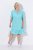 Ulla Popken 848724 Abito fantasia con volant Turchese - Abiti - Vestiti per tutte le taglie