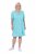 Ulla Popken 848724 Abito fantasia con volant Turchese - Abiti - Vestiti per tutte le taglie