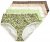 Ulla Popken 848810 Slip animalier confezione da 5 Tortora - Slip - 