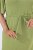 Ulla Popken 848829 Abito midi a maniche corte con coulisse Verde chiaro - Vestiti midi - Abiti midi taglie comode